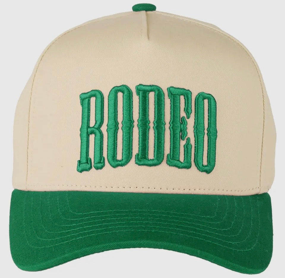 C.C RODEO Letter Embroidered Snapback Hat