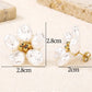 Baroque Pearl Flower Stud Earrings