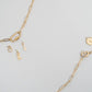 18K Gold PVD Paperclip Carabiner Necklace: Stainless / Gold 18+2"