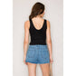 Double Layer Top with Scoop Neckline