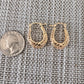 18K Gold Filled Designed Hoops