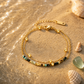 14K Gold Double Layer Beaded Boho Chain Bracelet