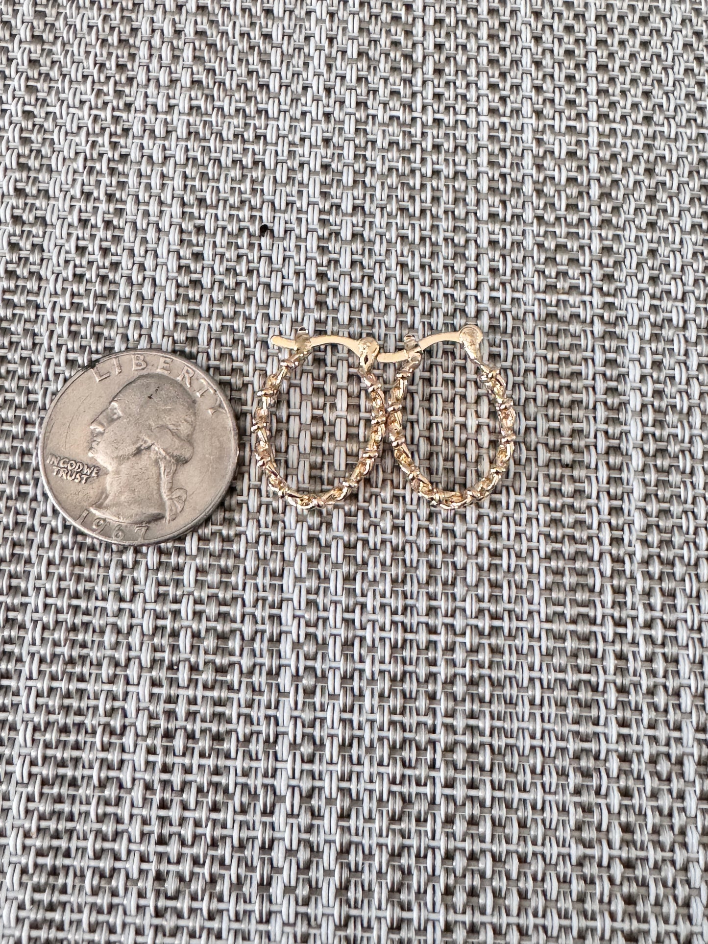 18K Gold Filled 5mm Small Designed Oval Curb Cuban Hoops Lever Back Hoop (K200): Gold