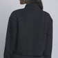 FUNNEL-NECK HALF ZIP SWEATSHIRT