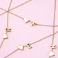 18K STAINLESS STEEL TARNISH FREE INITIAL NECKLACE: A,G, H,L