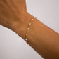 18K Gold PVD Stainless Steel Confetti Chain Bracelet: Gold