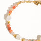 Jade 18K Non-Tarnish Bohemian Stone and Bead Bracelet: Faye-Green