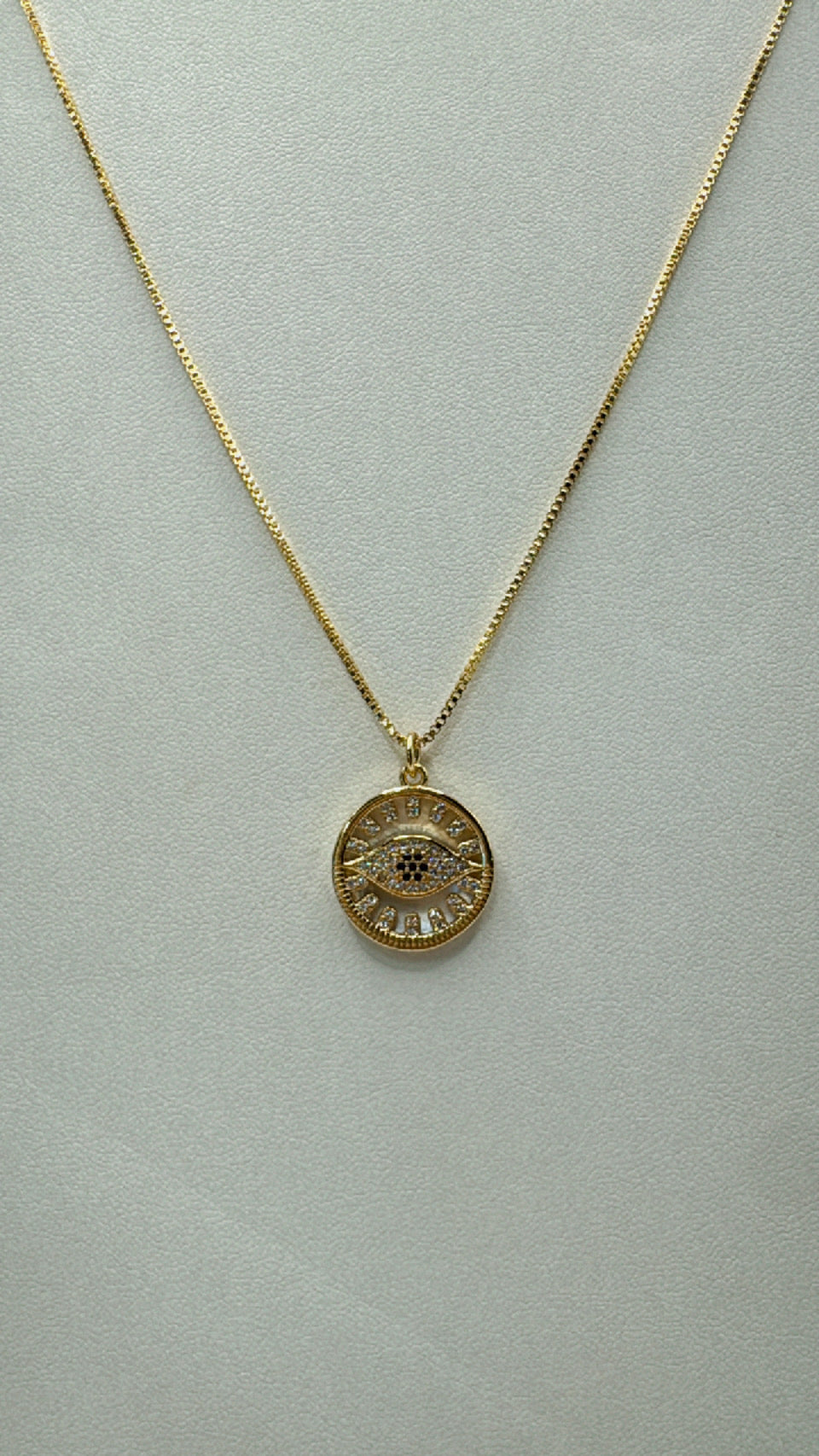18k Gold Filled Evil Eye necklace