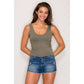Double Layer Top with Scoop Neckline