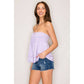 Connie Ruffle Adjustable Tube and Halter Top