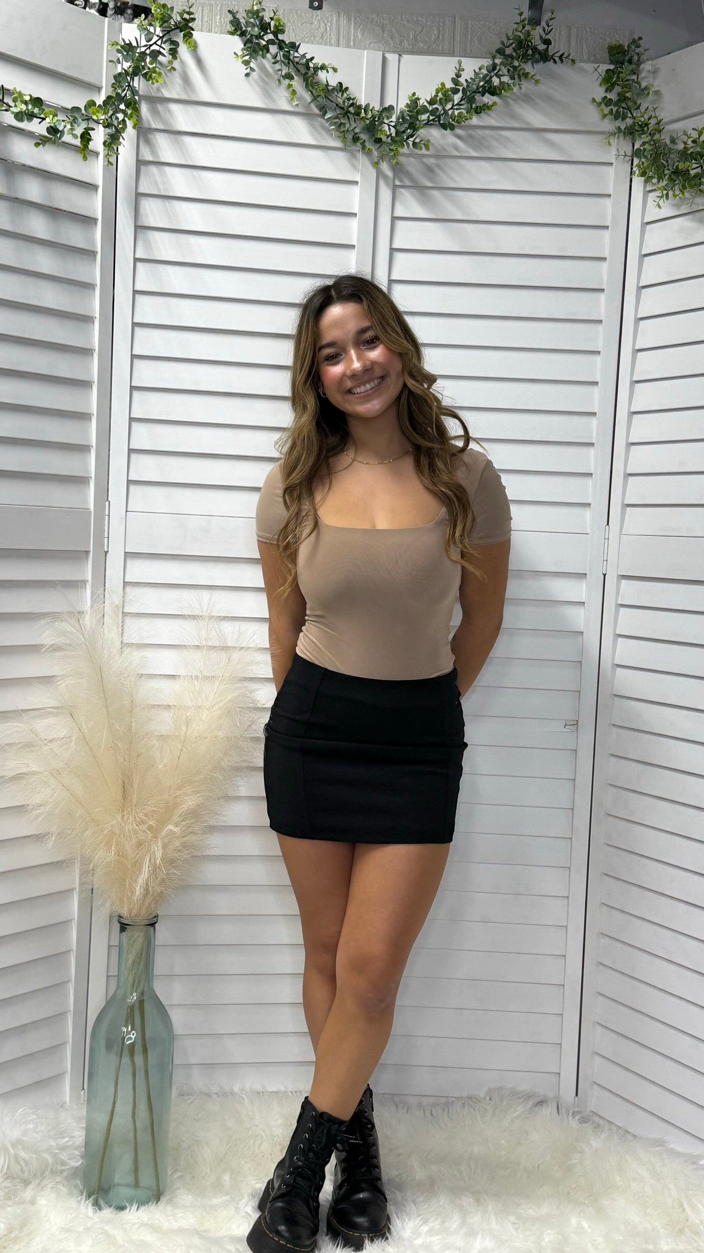 Basic Square Neck Thong BodySuit (final sale)