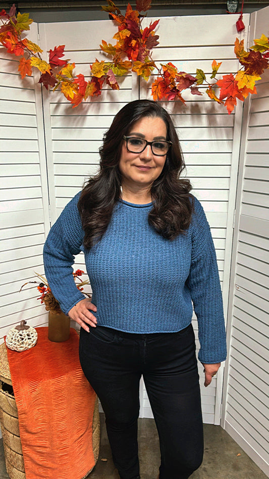 Rolled Edge Sweater
