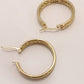 Kristy 18K STAINLESS STEEL WATERPROOF TARNISH FREE HOOPS Gold