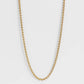 Stainless Steel Gold Wheat Chain Necklace: Gold / 20"