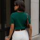 Everyday Knit Blouse: Green