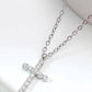 18K STAINLESS STEEL TARNISH FREE CROSS NECKLACE |Silver