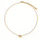 Aimee 18K PVD Gold Petite Heart Non-Tarnish Necklace: Yellow Gold