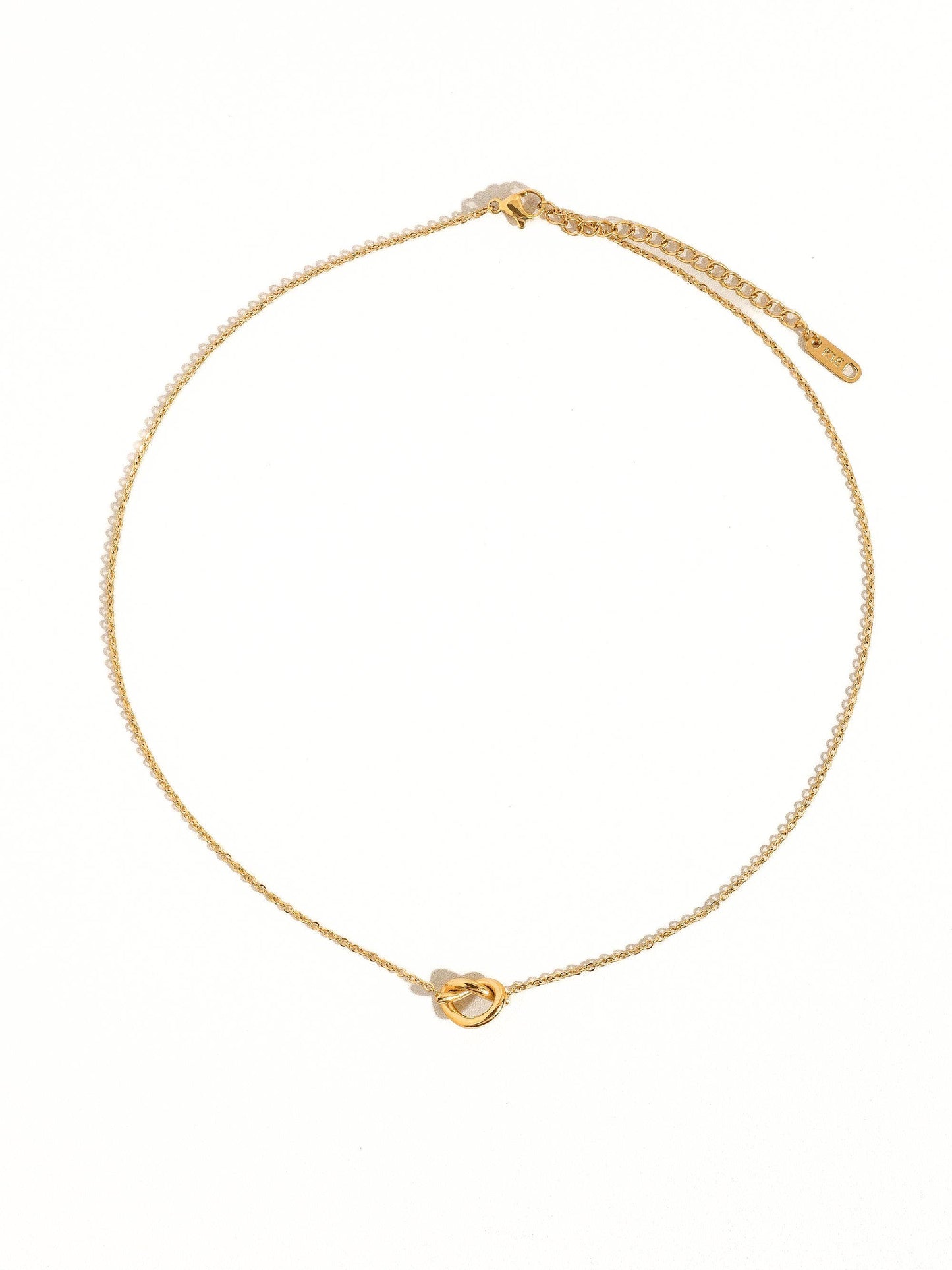 Aimee 18K PVD Gold Petite Heart Non-Tarnish Necklace: Yellow Gold