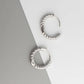 18K Gold PVD Stainless Steel Twisted Hoop Earrings: 10mm