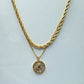 18k Gold Filled Evil Eye necklace