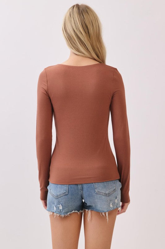 Layered Round Neck Long Sleeve