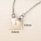 Single 8mm Pearl Chain Necklace