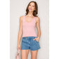 Double Layer Top with Scoop Neckline