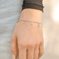 18K Gold PVD Stainless Steel Heart & Lock Charm Bracelet: Gold