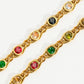 Alba Colored Cubic Zirconia Necklace, Bracelet: Multi-Colored / Necklace