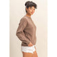 Front Seam Crew Neck Sweater:S-M-L(2-2-2)