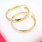 18K Gold Filled 6mm Thin Lever Back Hoop Earrings