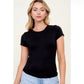 Crew Neck Double Layer Soft Short Sleeve