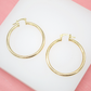 18K Gold Filled 3mm Slim Hoops LeverBack Hoop Earring