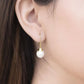 18K Gold PVD Stainless Steel Large Pearl Drop Earrings: Gold