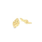 Claire 18k Gold Filled Minimalist Wavy Earrings (L391): Gold