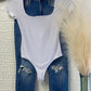 Basic Square Neck Thong BodySuit (final sale)