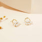 Gold Pearl Dangle Drop Earring For Women