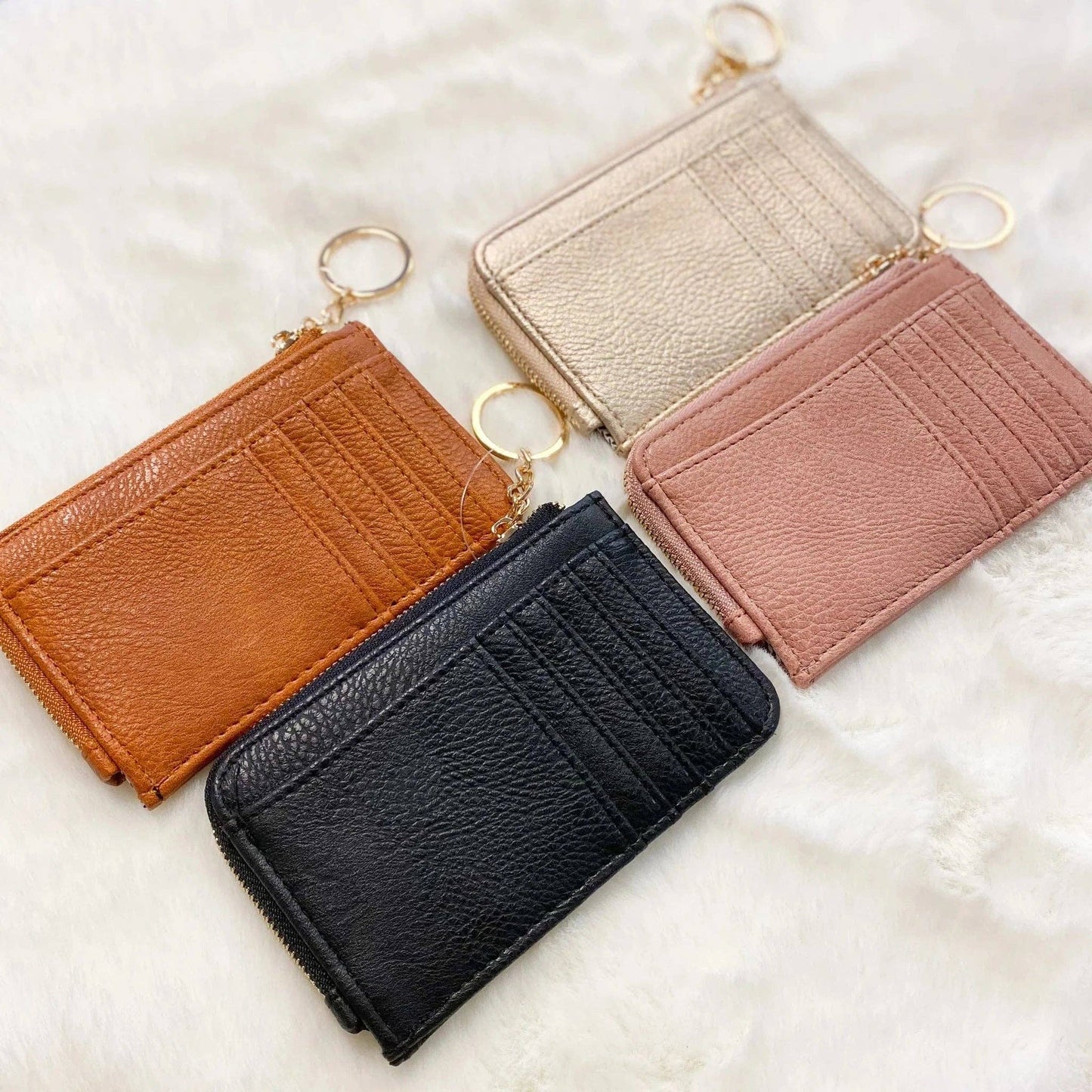 Small But Big Faux Leather Card Holder Wallet