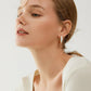 Chunky Hoop  Huggie Earrings