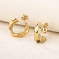 Chunky Gold Hoop Earrings Trendy