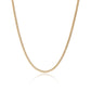 Stainless Steel Gold Wheat Chain Necklace: Gold / 20"