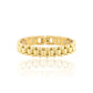 18k Gold Filled Strap Link Bracelet: Gold / 16 cm (Women)