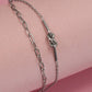 18K STAINLESS STEEL TARNISH FREE KNOT BRACELET Sulver