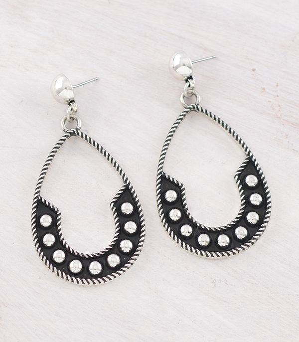 Trending Stud Teardrop Earrings: Silver