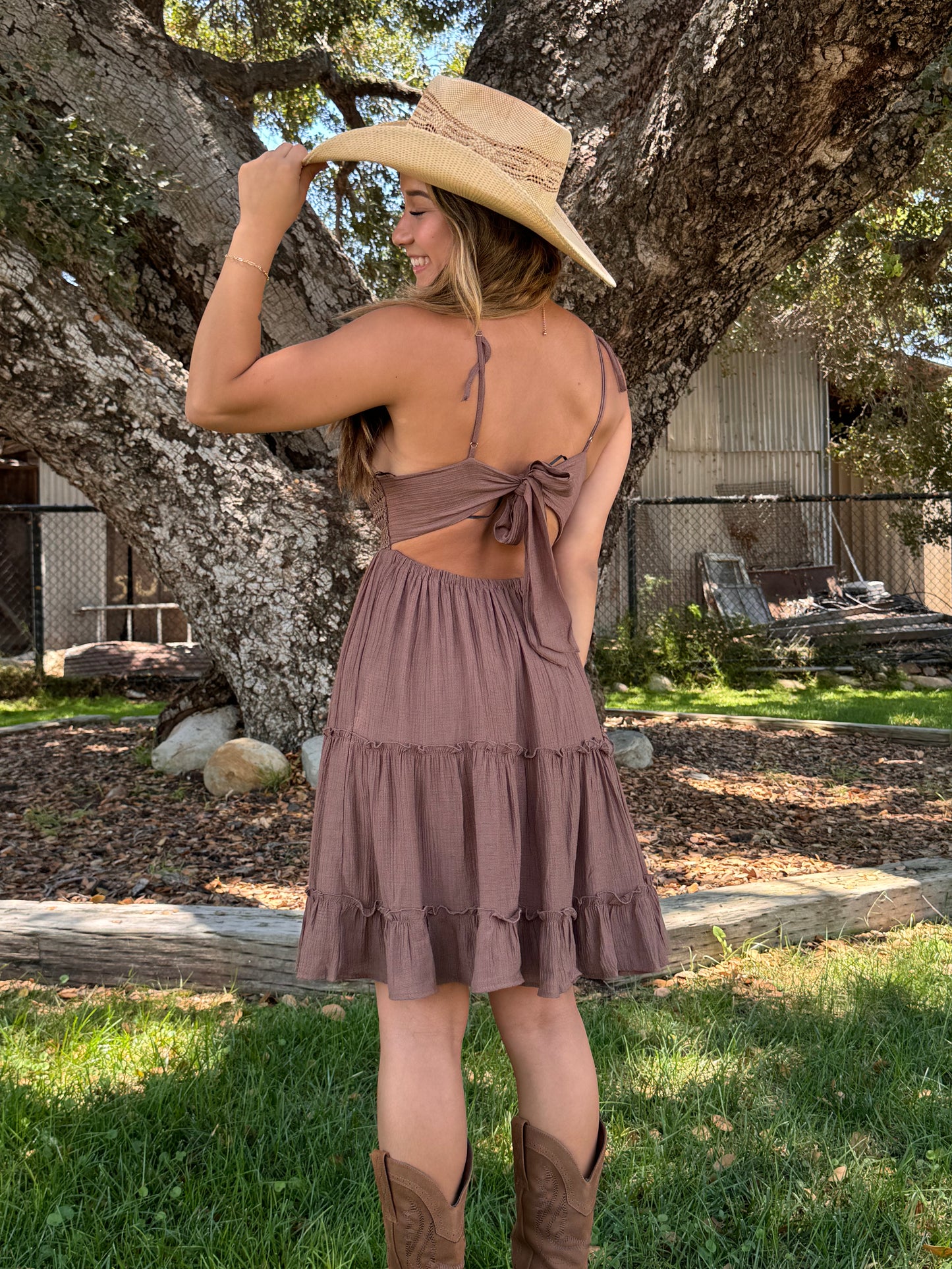 Julia Tie Back Dress (final Sale)