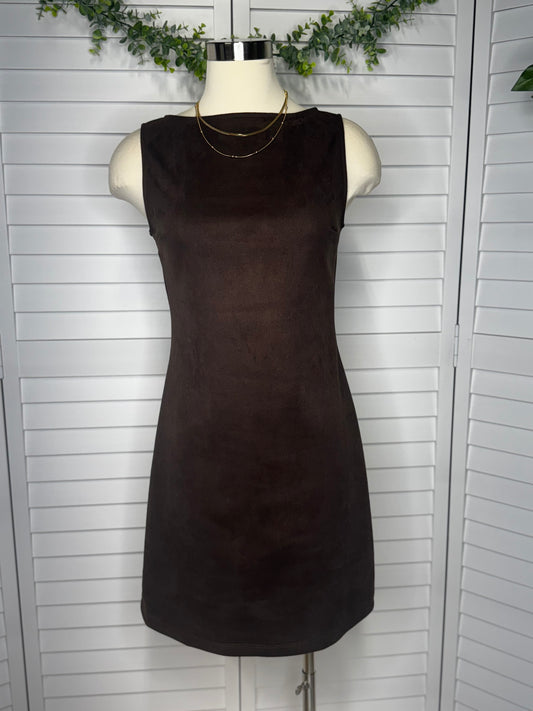 Suede Sleeveless Dress