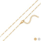 18K Gold PVD Stainless Steel Confetti Chain Necklace: Gold / 16+2"