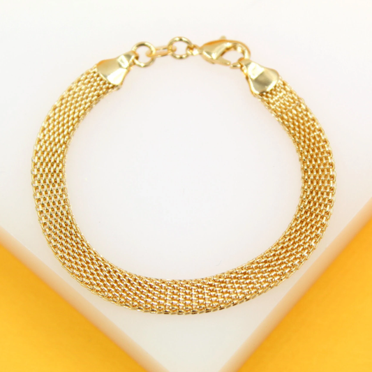 Designed Mesh Link Bracelet