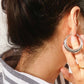 Galene Non-Tarnish Classic Large Hoop Earring: Silver or Gold