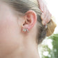 18K Gold PVD Stainless Steel Clover Stud Earrings